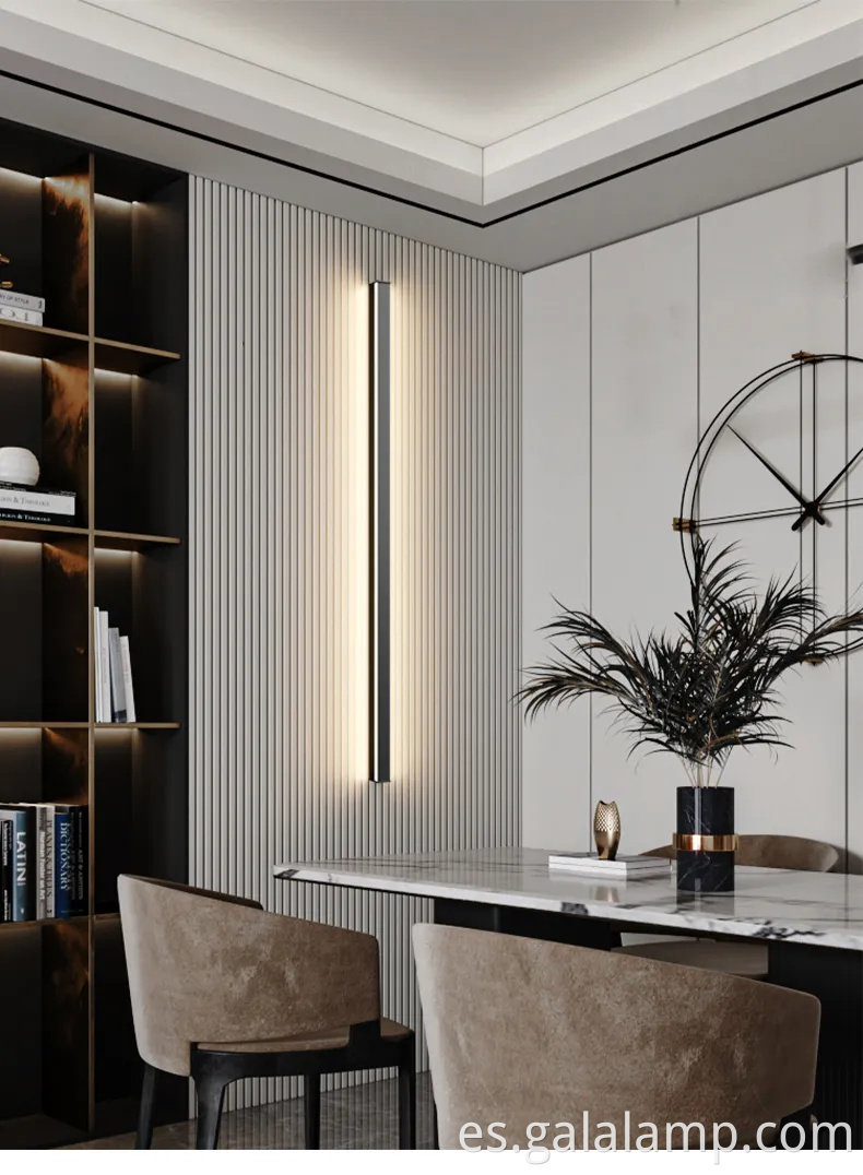 Elegante luz de apliques de pared interior para áreas de lectura acogedoras